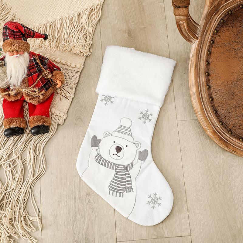 Christmas Decorations Santa Claus Pendants Christmas Socks Gift Bags Christmas Tree Ornaments Pendants Candy Bags