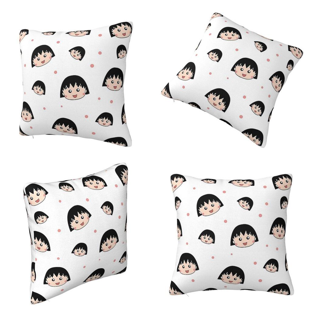 Federa Cuscino Quadrata Chibi Maruko Chan Copricuscino Federa Cuscino Copricuscino da Lancio per Casa Camera da Letto Auto