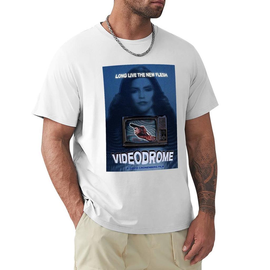 Videodrome Fan Art Tshirt Urban Style Casual Short Sleeve Top