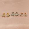 New Zircon Insect Cartilage Piercing Ear Stud Earrings For Women Punk Tragus Small Snail Animal Earring Korean Fashion Jewelry