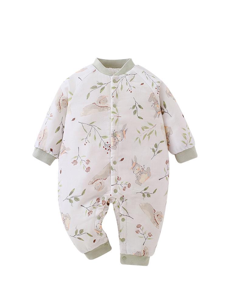 Class A Baby Romper: Temperature-Regulating Silk for Spring & Autumn, Warm Outerwear for Newborns
