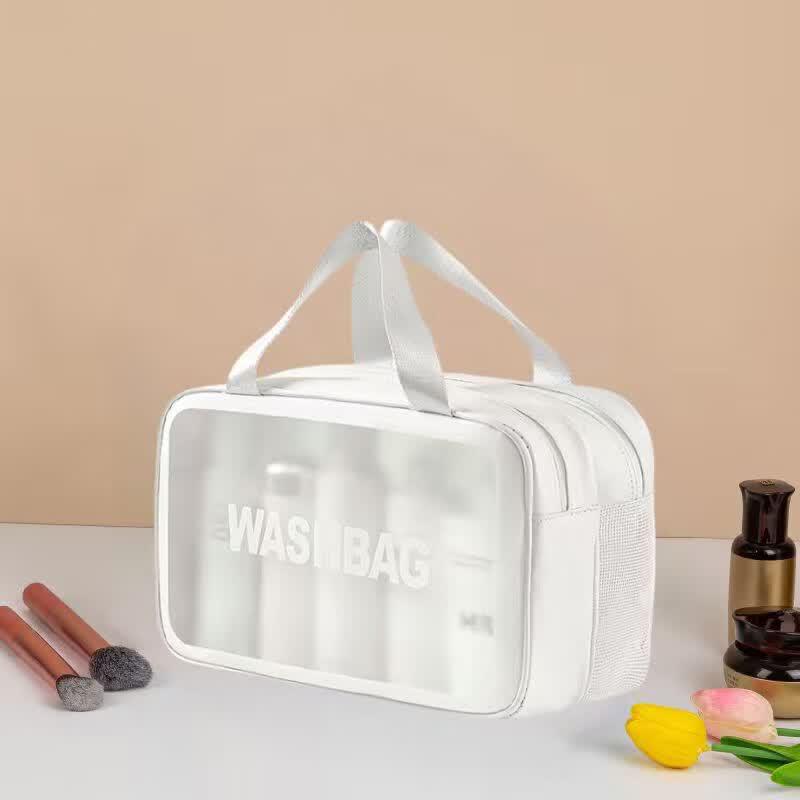 Miling Women s Portable Double-Layer Travel Toiletry Bag