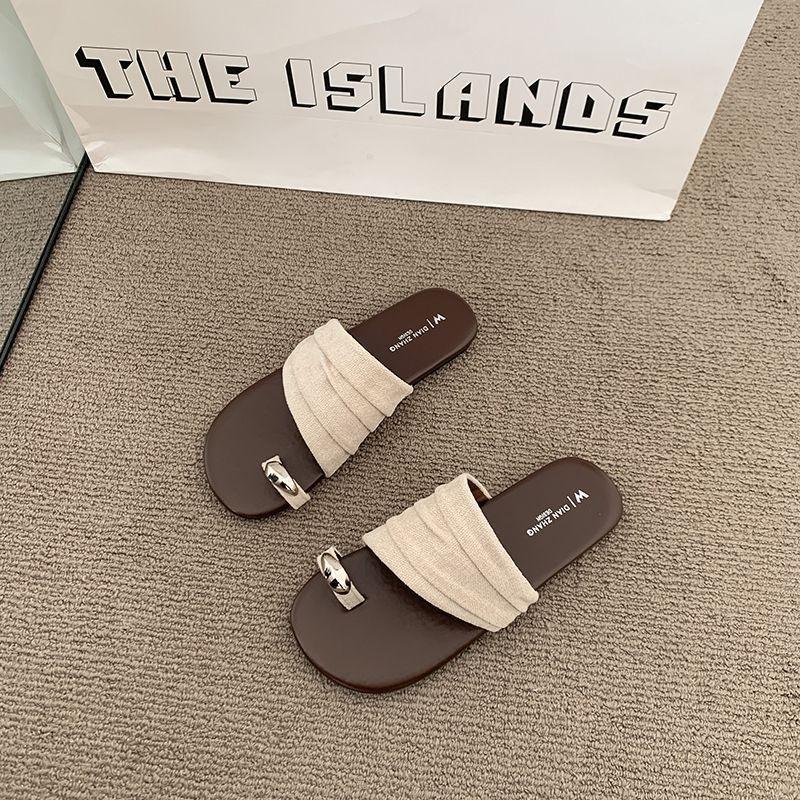 Minimalist Cold Style, High-End Fashionable And Versatile, Daily Commuting Slippers, Women'S Shoes, Intellectual Trend And Fashion