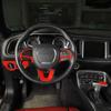 Auto Innen Lenkrad Scheinwerfer Schalter Schalthebel Trim Dekoration Abdeckung Für Dodge Charger/Challenger 2015 Up Innen Auto Zubehör