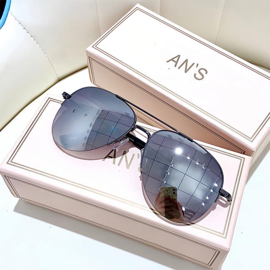 Stylish Gradient Tint Sunglasses for Men Big Frame Pilot Sun Eyeglasses Brand Style Design Anti-reflective Lunette De Soleil Homme