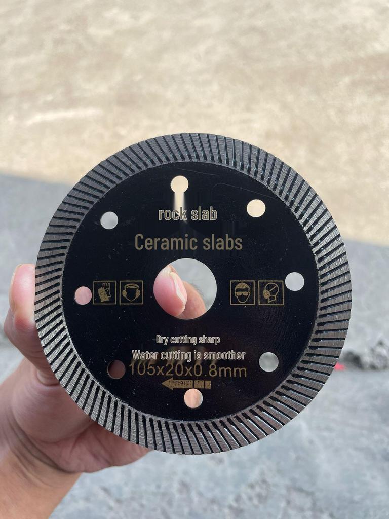 Corrugated Diamond Saw Blade for Ceramic, Microcrystalline Stone, Tile & Marble Cutting