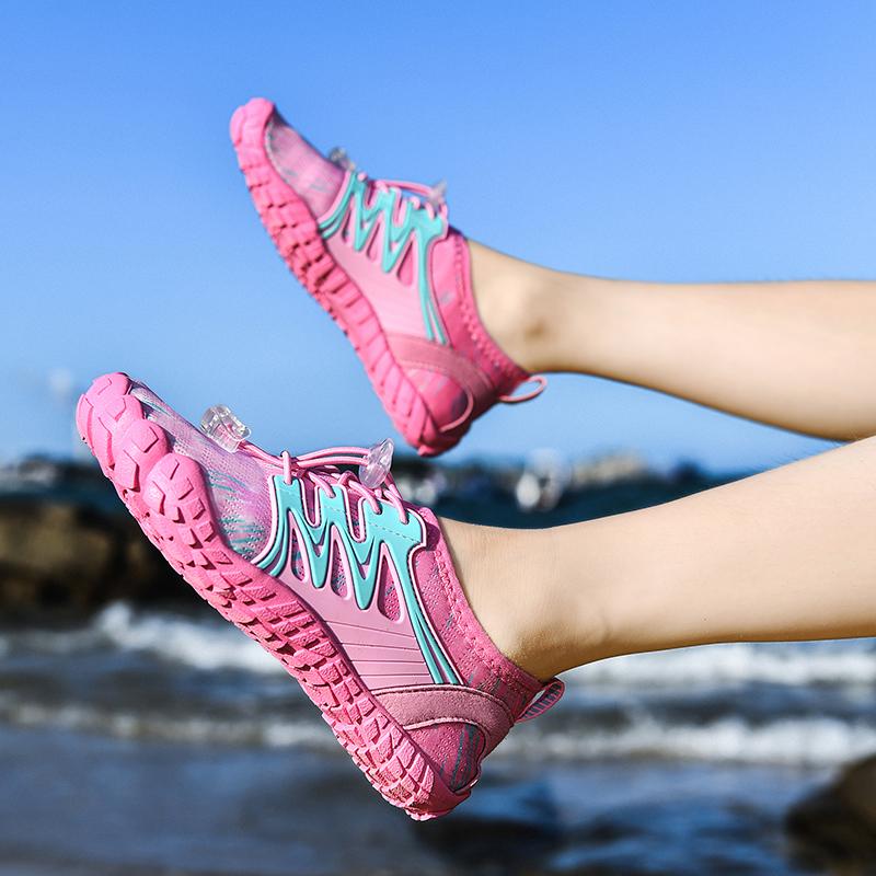 Breathable Children Wading Shoes Quick Drying Beach Water Sports Shoes Kids Non-slip Aqua Sneakers for Swimming Surfing Boating