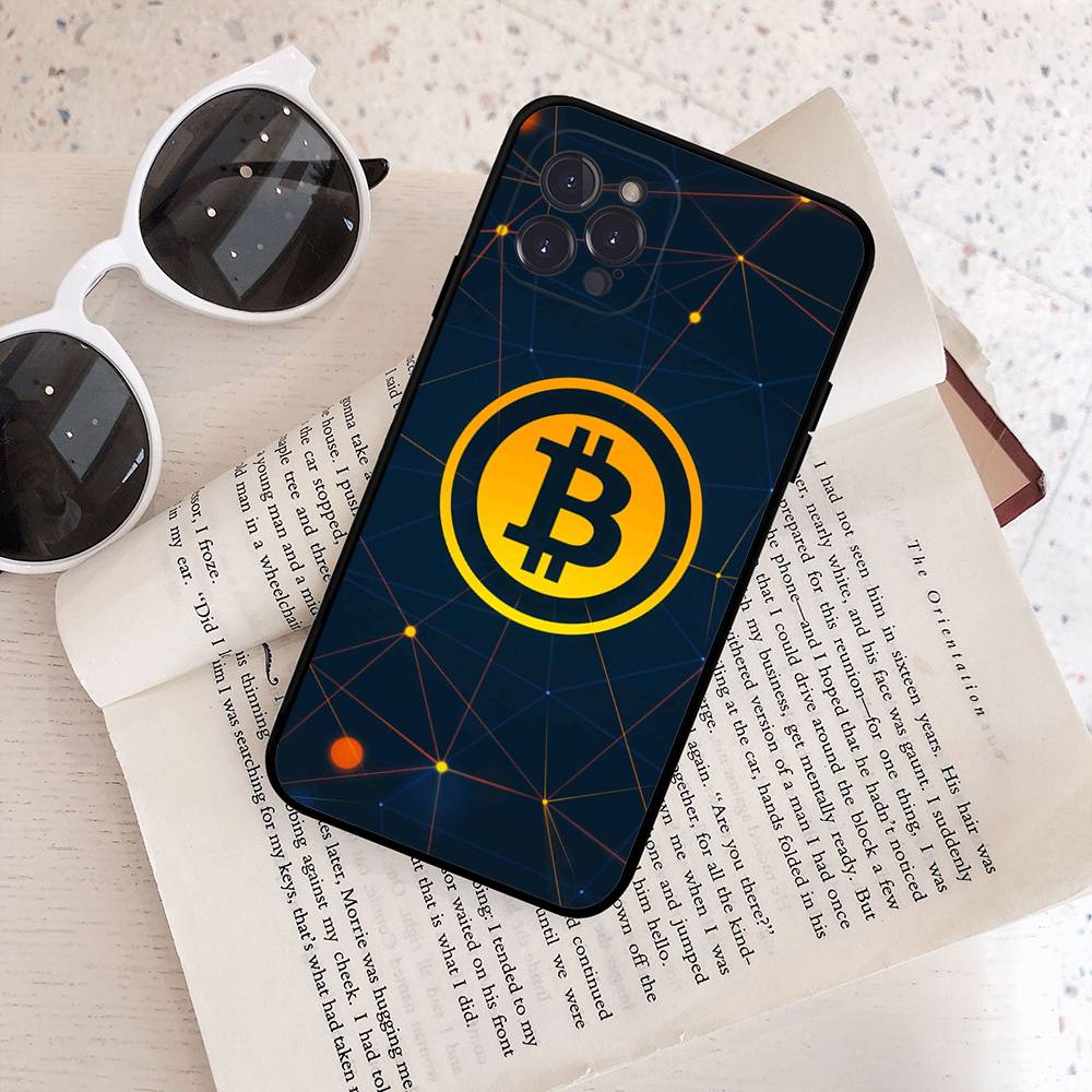 Luxury Bitcoin Phone Case For IPhone 16 15 8 7 6 6S Plus X SE XR XS 14 11 12 13 Mini Pro Max Mobile Case