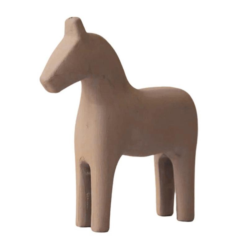 Stylish Swedish Dala Horse Figurine Art Piece Animal Statue for Bookshelves Desk Shelf Minimalist Room Aesthetic Decors