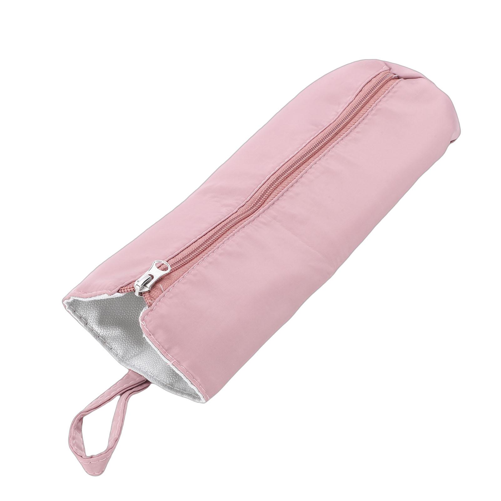 

Curling Iron Storage Bag Heat Resist Curling Iron Holder Bag Hair Tools Hanging Storage Pouch for Home Travel Pink