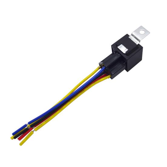 DC 12V Auto SPDT Automotive Relais 5 Pin 5 Drähte mit Kabelbaumsockel 30/40 Amp