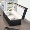 A-ITEM Watch Storage Case (Cowhide Leather) - Holds 5 Watches - Luxury Watch Case, Genuine Leather, Storage, Keeps Watches, Collection Case, Father's