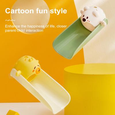 1/2Pcs Faucet Extender for Kids Safe Anti-Slip Design Splash-Proof Cartoon Shape Hand Washing Extension for Bathroom Sink Kitchen