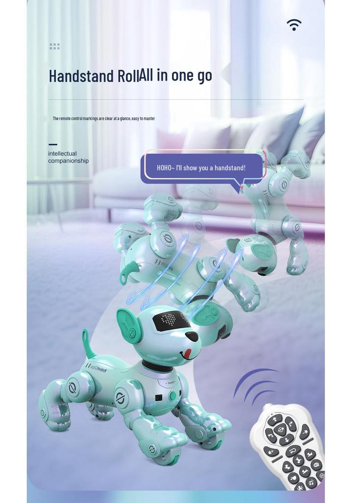 Bionic Smart Robot Dog: Touch Sensing, Remote Control, Singing, Dancing, Walking, and Barking Pet Puppy Toy.