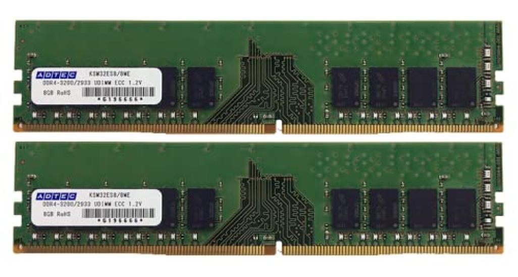 

Adtech UDIMM ECC 8GB x 2 1Rx8 ADS2666D-E8GSBW DDR4-2666