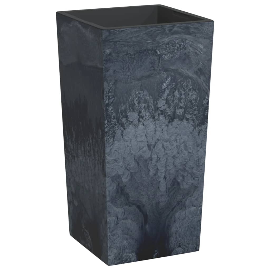Pot with Inner Container, Anthracite, 21/49 L, PP Concrete