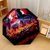 Terrifier Art the Clown Winddichter Automatischer 8-Rippen-Faltregenschirm Tragbarer Outdoor-Sonnenschirm
