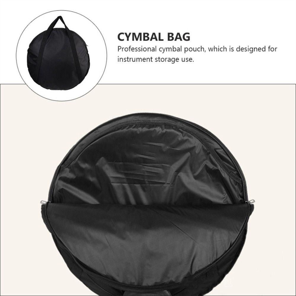 Carry Handle Cymbal Storage Case Waterproof Cymbal Gig Bag Cymbal Bag  Travel Container