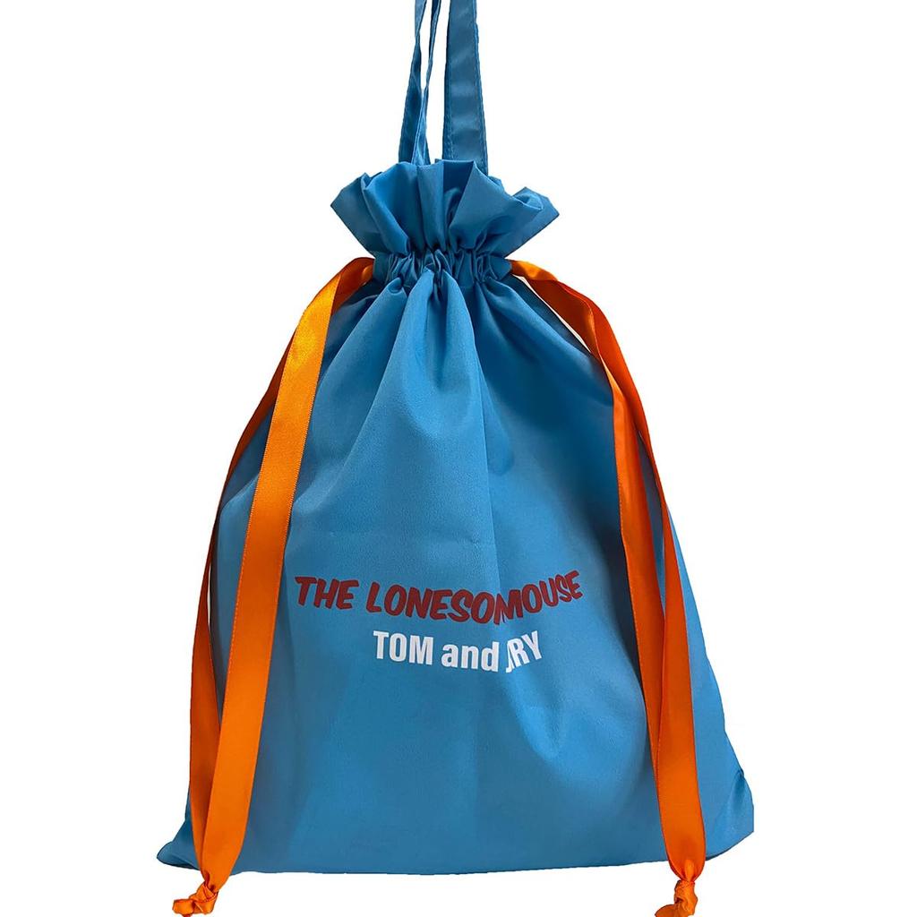 Marushin Drawstring Tom Jerry Lonely Mouse Travel Storage Made with Recycled Product 4105041300 Bag, & & Design, Bag, Polyester, Number