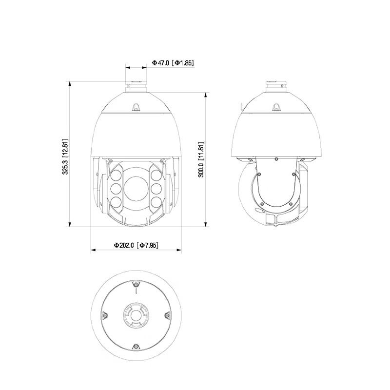 Dahua 4MP 23x Smart Network PTZ Surveillance Camera CN Plug (adapter Included)