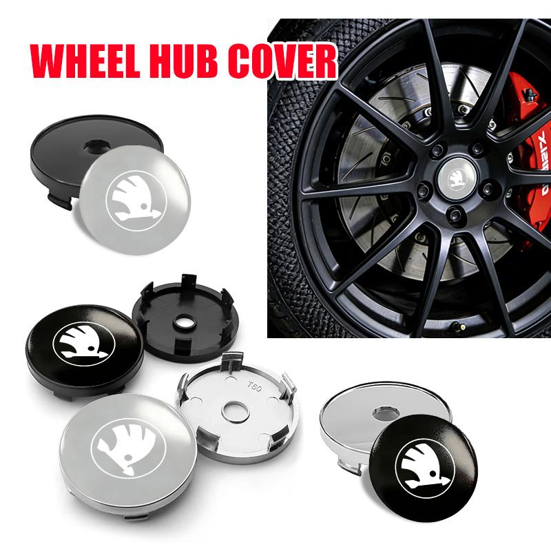 Car Logo Wheel Hub Sticker Wheel Center Cap Base Accessories For Skoda Octavia A5 A4 Mk1 2 Fabia Superb Rapid Mk3 Yeti 2006