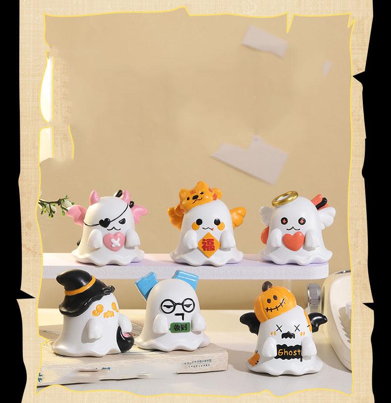 Christmas Cute Ghost Ornament Creative Desktop Decoration Emotional Stability Artifact April Fool's Day Gift for Friends