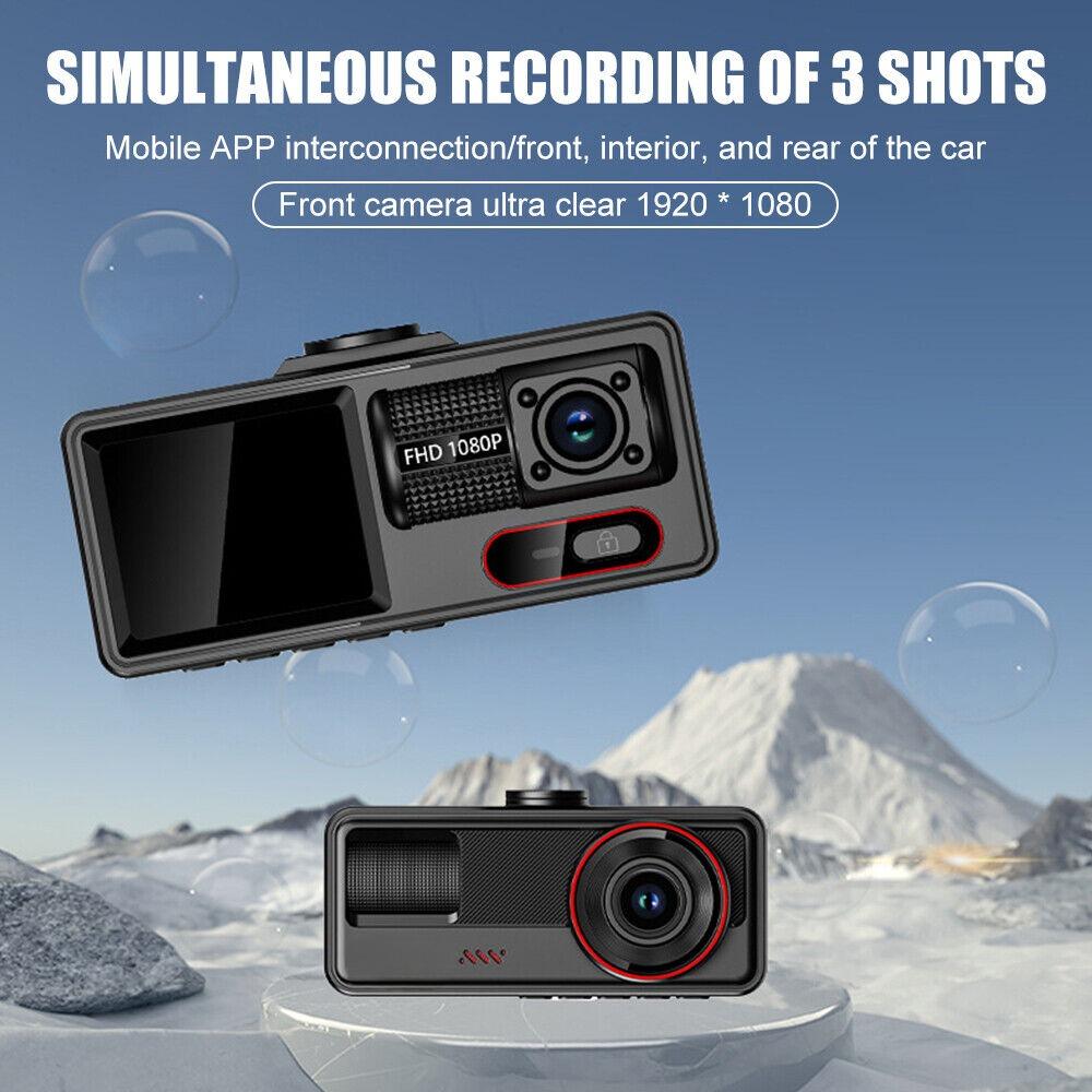 3kanálové nahrávání se současným zobrazením tří objektivů, HD palubní kamera s WiFi a připojením k chytrému telefonu.