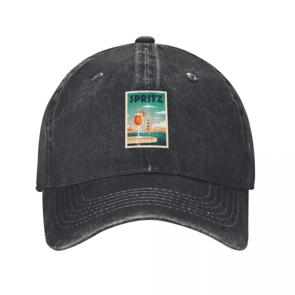 Vintage Aperol Sprits Venice Baseball Cap Horse Hat Sunscreen Custom Hat WoUnisex Caps Unisexs