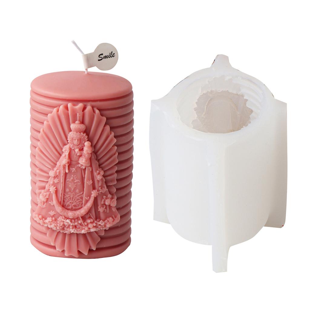 3D Silicone Mold Silicone Candle Mold Handmade Craft Mold Religious Statue Molds Silicone Material for DIY Hand-Making