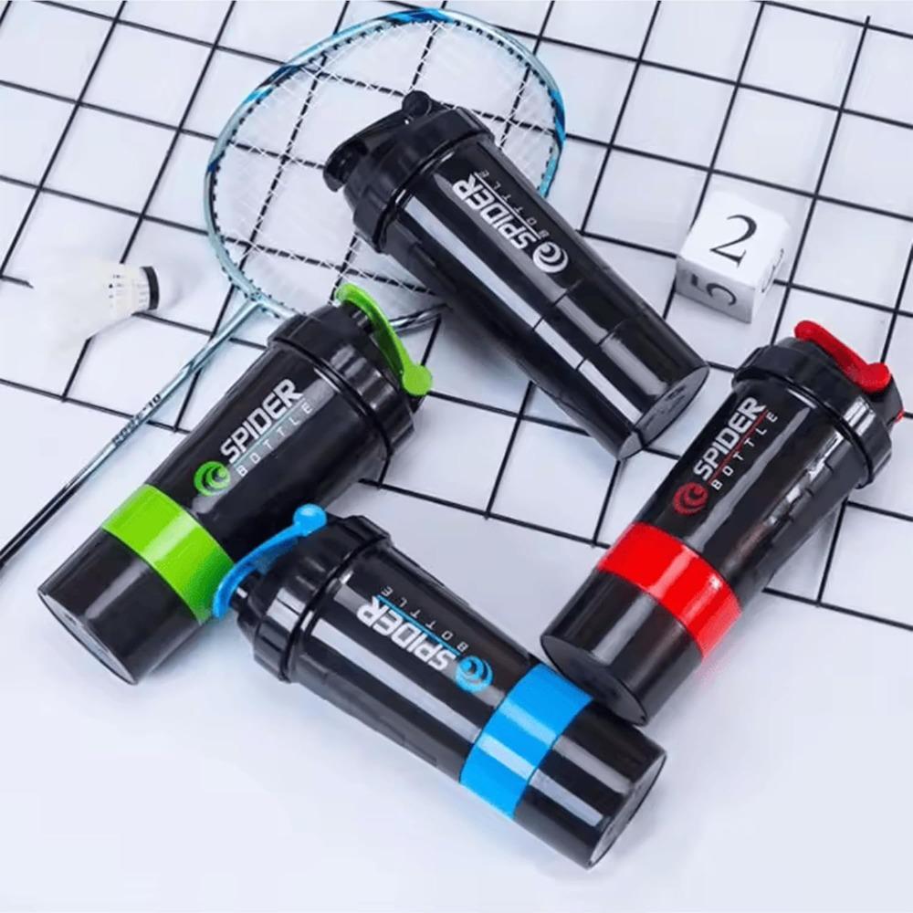 3 Layers Shaker Protein Bottle Powder Shake Cup Water Bottle Plastic Mixing Cup Body Building Exercise Bottle