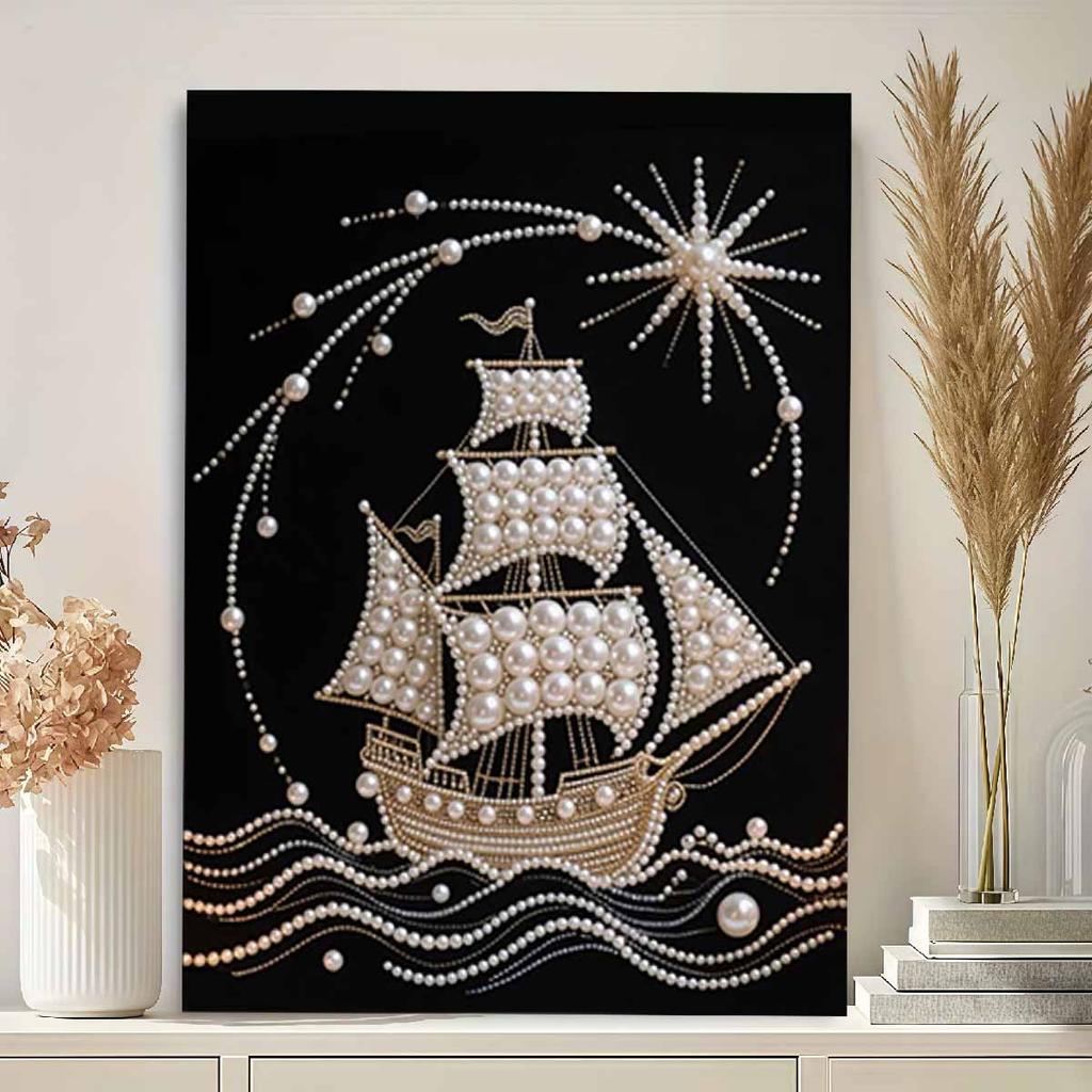 Pearl Shipping DIY Diamond Art Kits 15.7x19.6inch Gem Art Diamond Painting Kits Without Frame for Adults Gift Idea Home Wall Decor