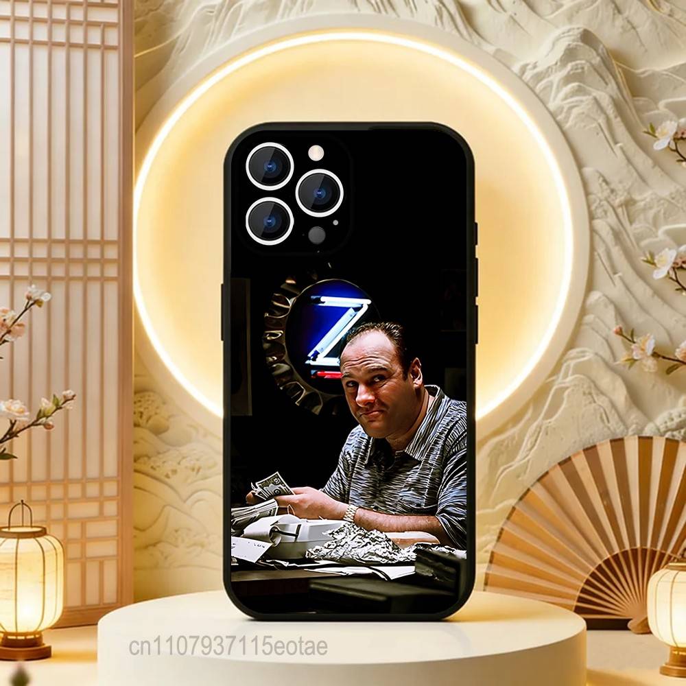 TV The S-Sopranos Tony Phone Case For iPhone 17,16,15,14,13,12,11,Pro,Max,Plus,E,Air,Mini Protective Black Cover