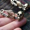 Vintage Halloween Skeleton Brooch Creative Gothic Skull Badge Lapel Pin Retro Skull Pin  Women