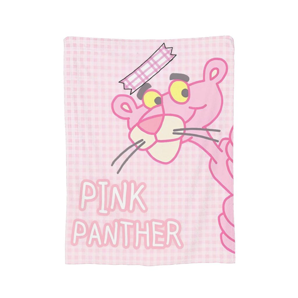 Pinks Panthers Wool Blanket Throw Blanket for Home 125*100cm Bedspread,