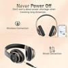Bluetooth Headphones Over Ear, 6S Wireless Headphones Wired with 6 EQ Modes, 40 Hours Playtime Foldable HiFi Stereo Headset with Microphone, FM/TF