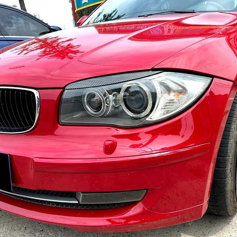Car Headlight Lamp Eyebrows Cover Trim Stickers For BMW 1 Series E81 E82 E87 E88 2008-2013 Model ABS Material Car Accessories
