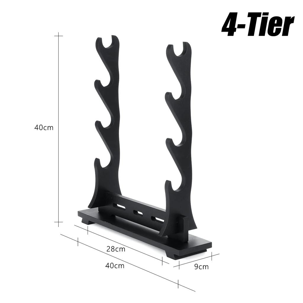 Tier Katana 1/2/3/4 Samurai Sword Holder Universal Storage Organizer Decoration Stand Wall Bracket Hanger Display Home Swords