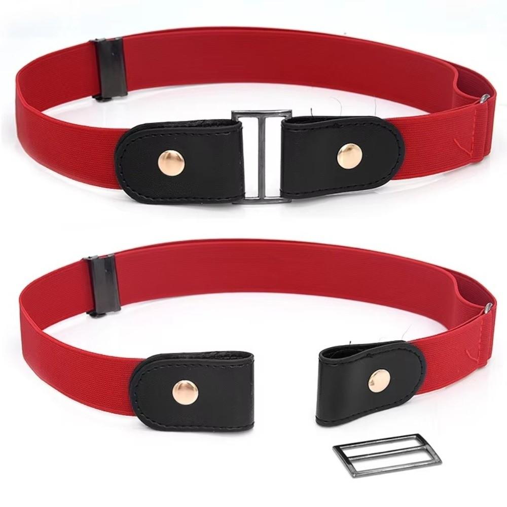 Unisex Elastic Belt for Women Invisible Belt Without Buckle New Lazy Person's Belt