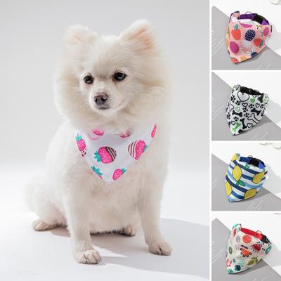 Schnellverschluss-Metallring, weicher Unisex-Hundehalsband mit Obst-Aufdruck