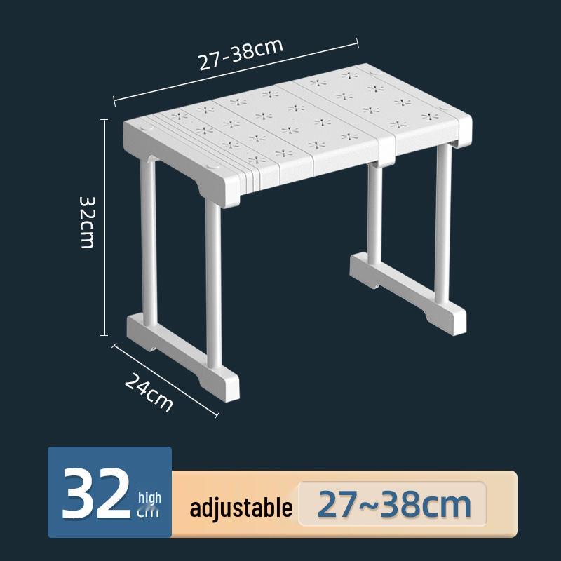 Retractable Nail-Free Storage Rack for Wardrobes and Cabinets
