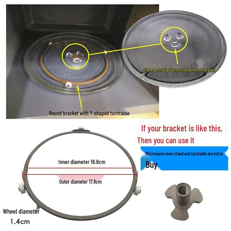Galanz Microwave Turntable Tray: Universal Plate Accessories (24.5/25.5/27/31.5cm)