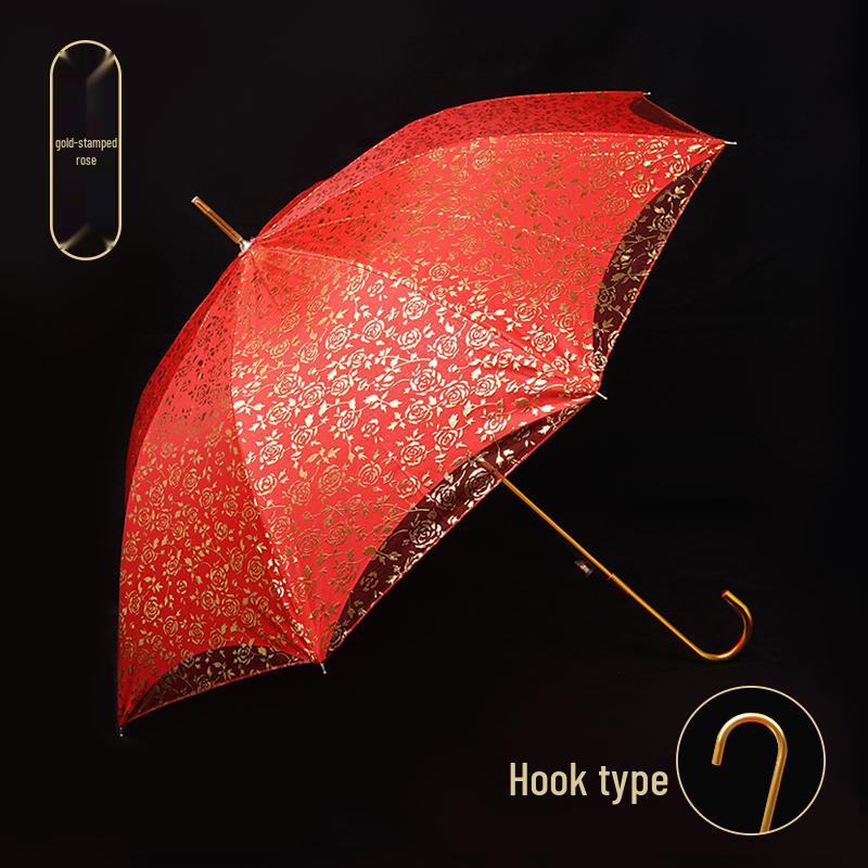 Chinese-Style Red Wedding Umbrella for Brides – A Traditional Dowry and Celebration Accessory