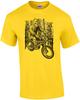Jason Riding Bicycle Grungy T-Shirt
