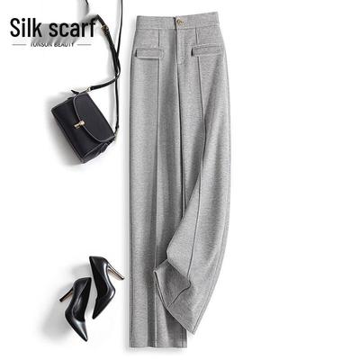 Sisbay Women's Elastic Waist Straight Leg Casual Pants