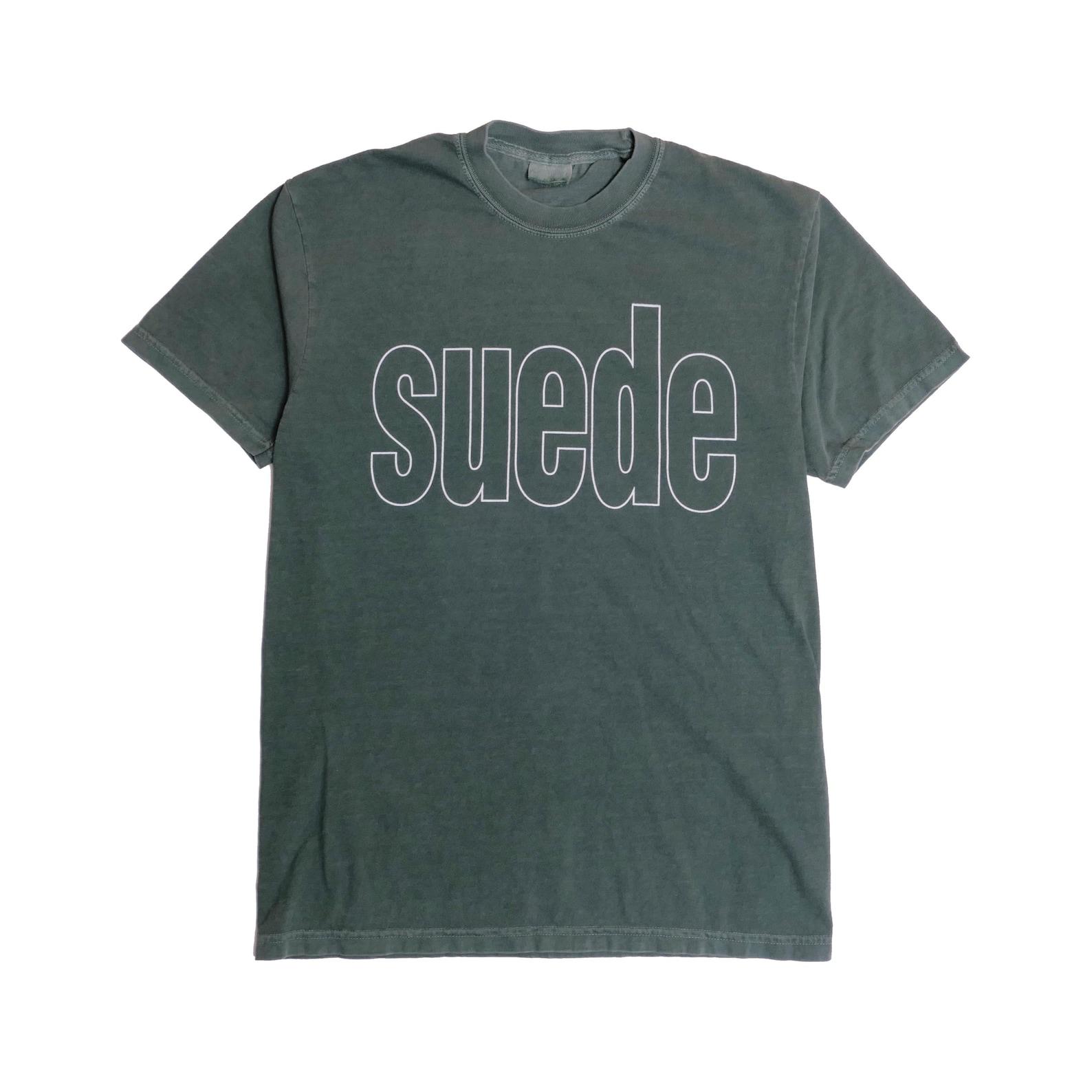 Suede Faded Green Tee Brit Pop Band Tee Shirt UK Dog Man Star Post Pop Rock Tee Shirt Alternative Rock Glam Art Rock n Roll Green - Medium M
