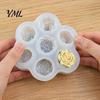 Silicone Molds for Home Baking Rose Peony Mold, 7 Cavities Mold Making Cake Kitchen Gadgets Desserts Chocolate Candle Soap, Non Stick Flexible Pastry