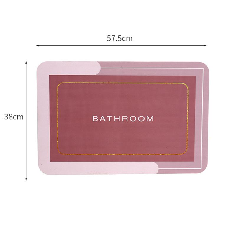 Badezimmer Diatomeenerde Bodenmatte Rutschfest Super Saugfähig Schnell Trocknend Badematten Teppich für Eingang