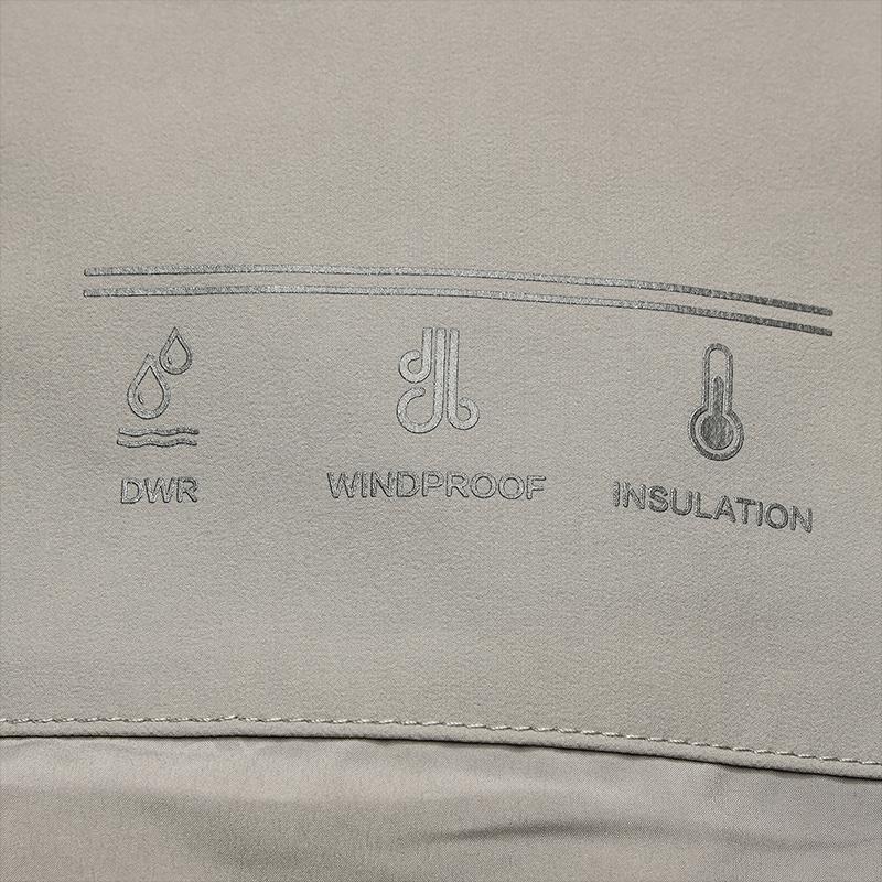 FILA Blue Fashion Trend Classic Versatile Woven Hooded Jacket Men jackets Moon-Gray F11M542711FGY