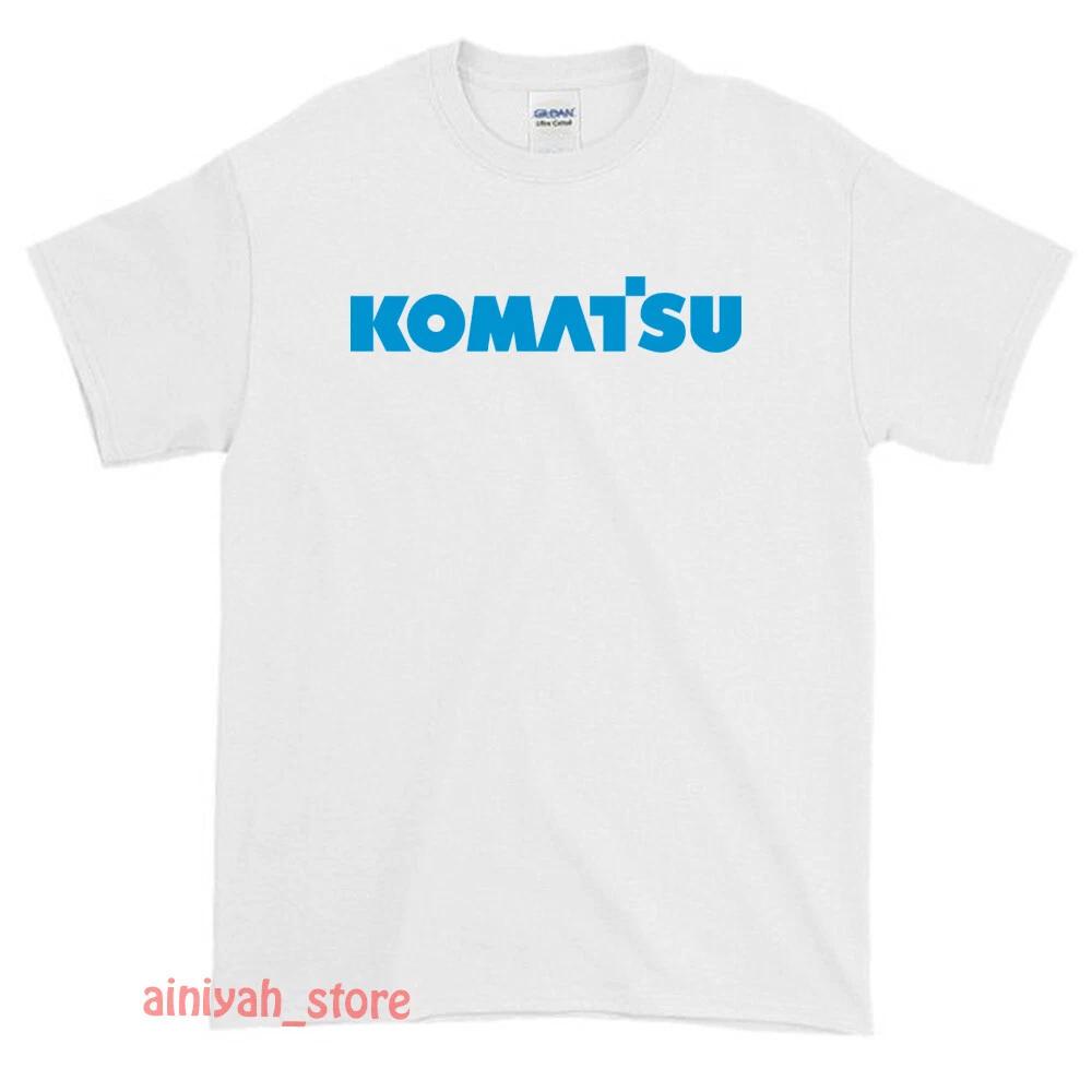 New Komatsu Excavator Logo Men s Funny T shirt USA Size S-XXL XL