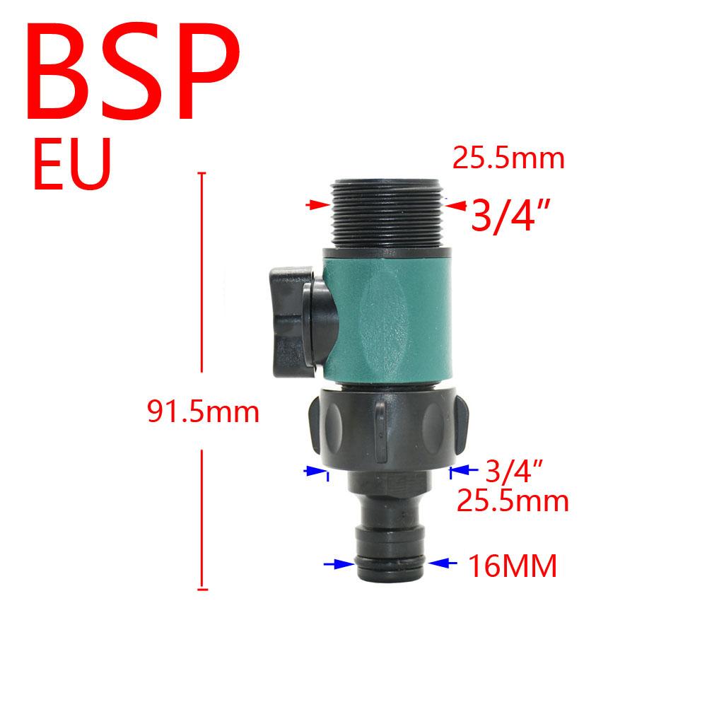 Garden 16mm Nipple Quick Connector Water Valve Garden Tap Car Wash Water Gun Connector Watering Hose Fittings